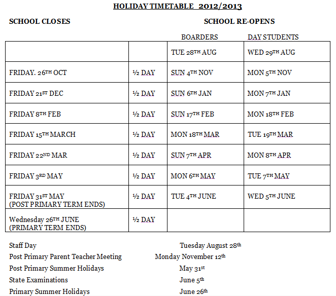 School Calendar
